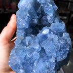 Natural Celestite Crystal Cluster Rough Stone Bohemian Style Home Decor