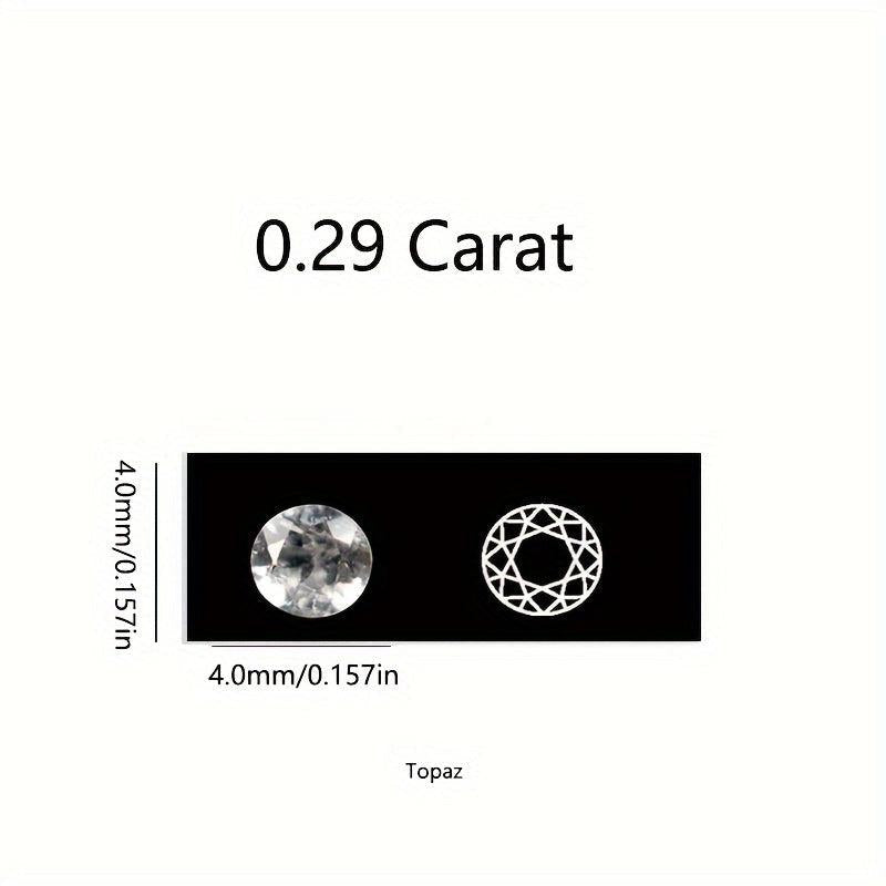 Colorless Topaz Loose Stone Round 3mm 8mm November Birthstone