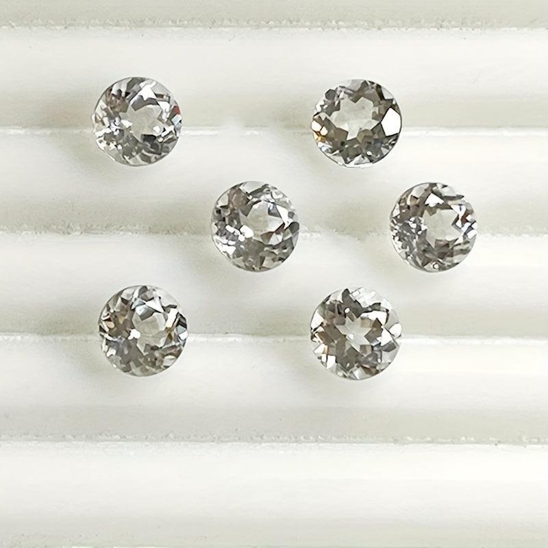 Colorless Topaz Loose Stone Round 3mm 8mm November Birthstone
