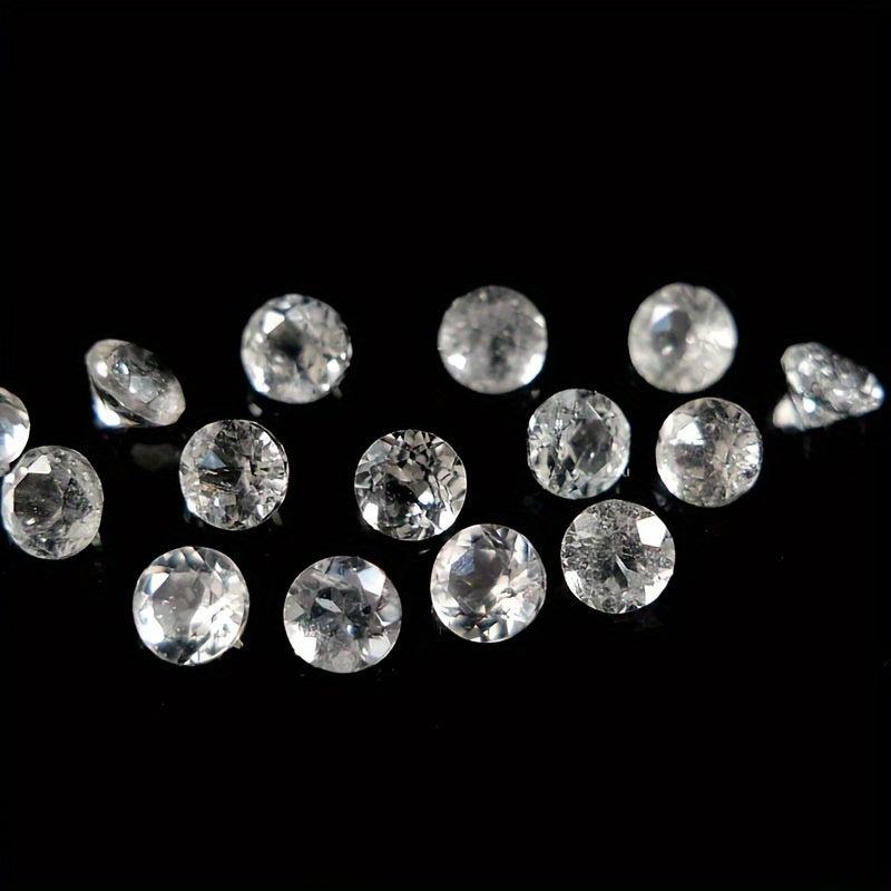 Colorless Topaz Loose Stone Round 3mm 8mm November Birthstone