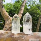 Clear Quartz Crystal Point Large Size Natural Polished Chunks