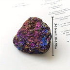 Rare Colorful Natural Bornite Specimen with Chalcopyrite & Malachite Crystals