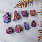 Rare Colorful Natural Bornite Specimen with Chalcopyrite & Malachite Crystals