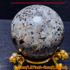 UV Reactive Yooperlite Sphere Natural Glowing Orange Bohemian Style Home Decor M