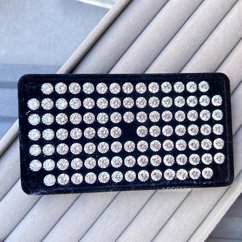 100pcs 5mm Round Cubic Zirconia Gemstones for DIY Jewelry Making