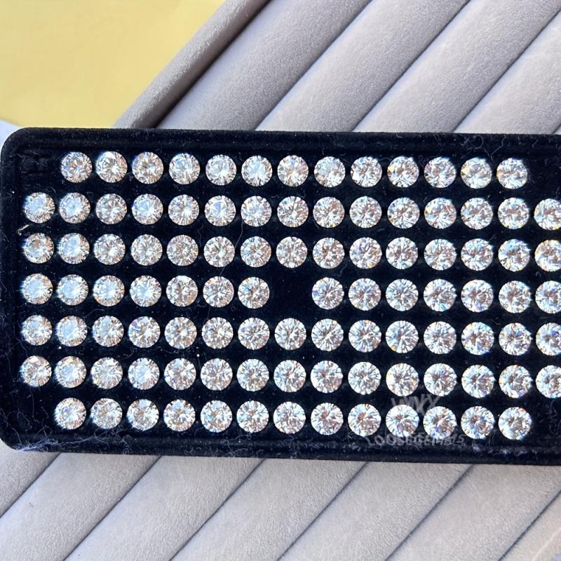 100pcs 5mm Round Cubic Zirconia Gemstones for DIY Jewelry Making