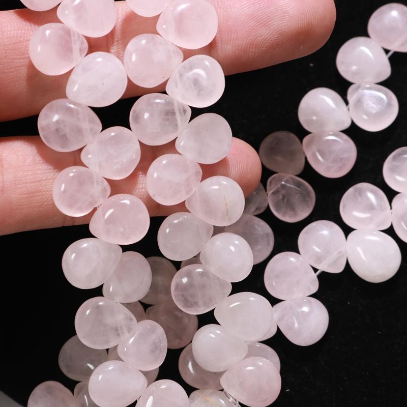 Rose Quartz Beads Pinkish Beige Jewelry Making