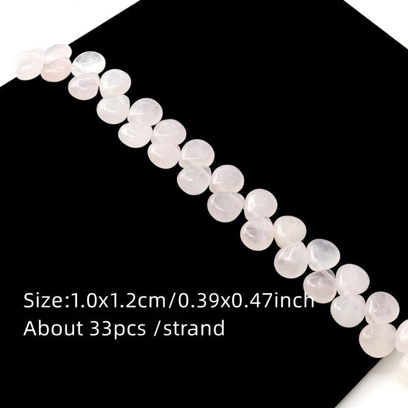 Rose Quartz Beads Pinkish Beige Jewelry Making