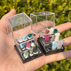 Crystal Raw Stone Ore Boxes Mineral Specimen Collection Display