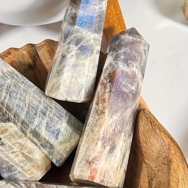 Polished Moonstone Point Home Decor Luminous Finish Moon Home Decor