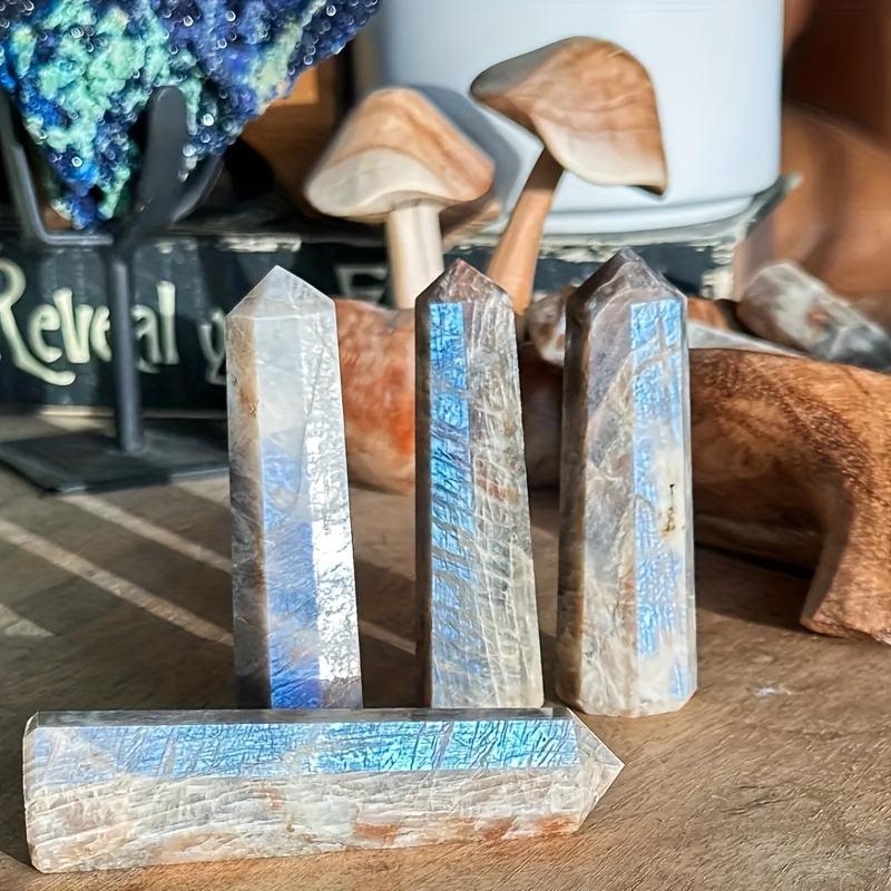 Polished Moonstone Point Home Decor Luminous Finish Moon Home Decor
