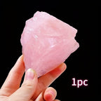 Natural Rose Quartz Raw Stone for Home Decor and Crystal Collections