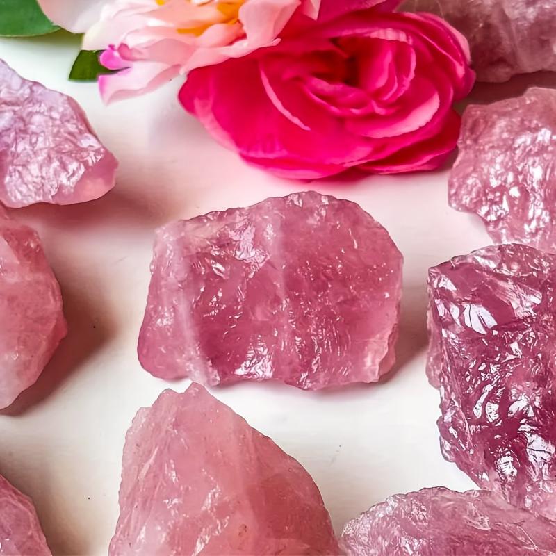 Natural Rose Quartz Raw Stone for Home Decor and Crystal Collections