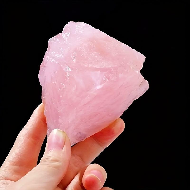 Natural Rose Quartz Raw Stone for Home Decor and Crystal Collections