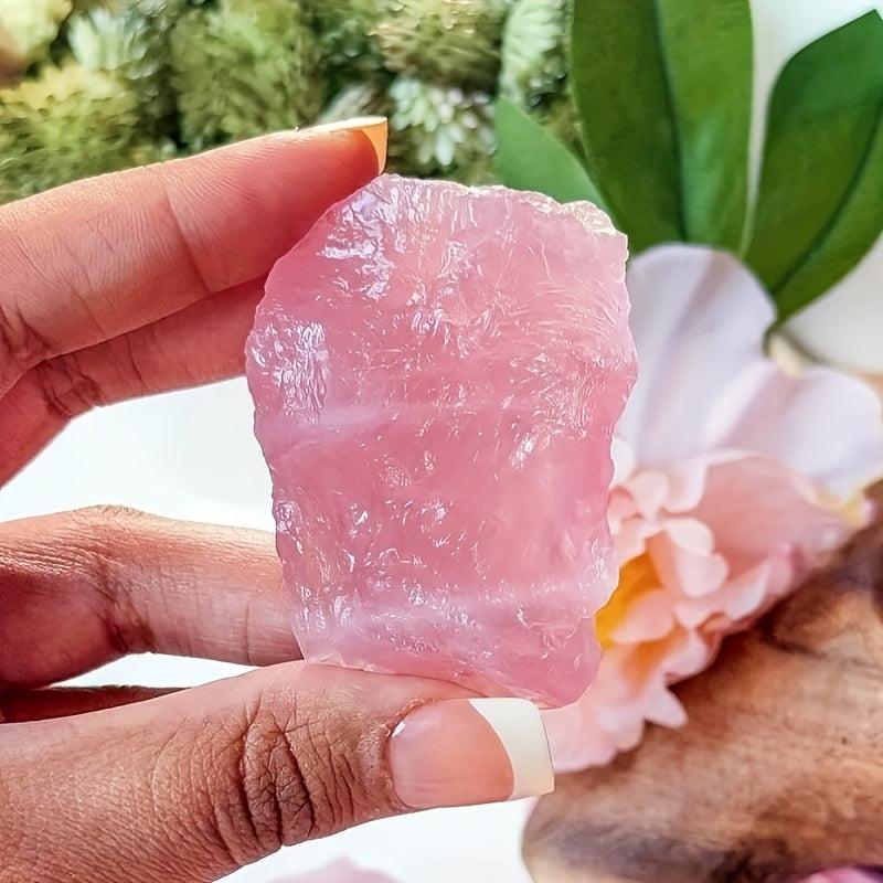 Natural Rose Quartz Raw Stone for Home Decor and Crystal Collections