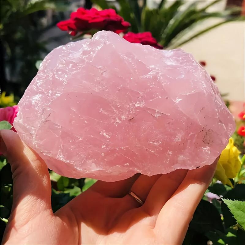 Natural Rose Quartz Raw Stone for Home Decor and Crystal Collections