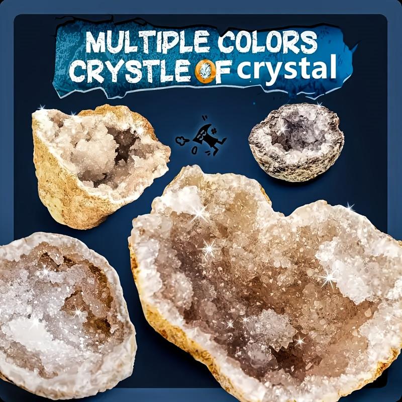 3pcs Unopened Natural Agate Geode Egg DIY Rock Crystal Specimen