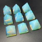 Boho Crystal Pyramid Ornament Geometric Decor DIY Faux Finished Home Office