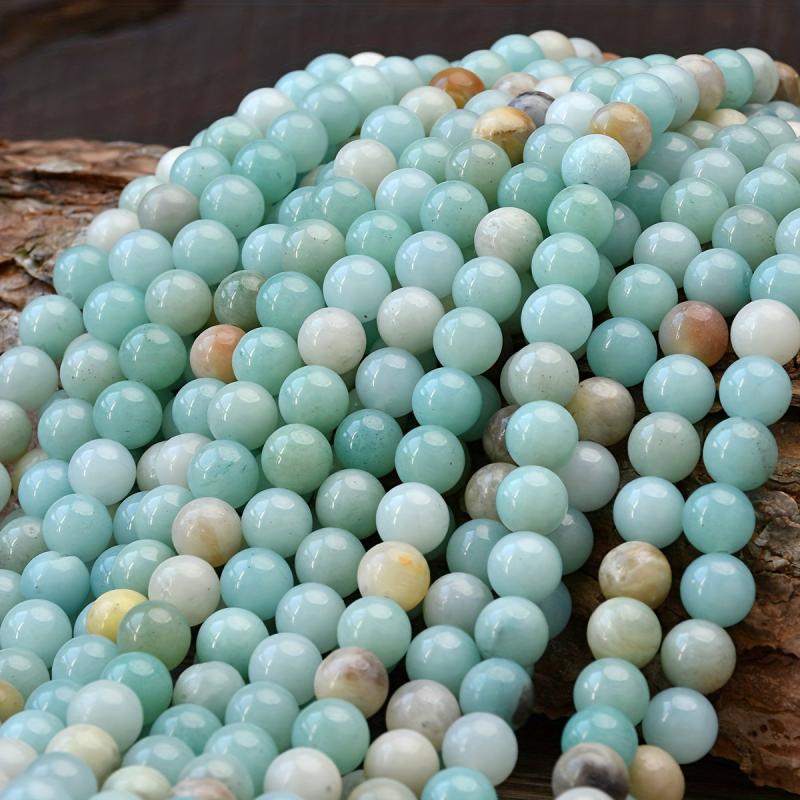 Natural Stone Round Loose Beads 4-10mm Assorted Colors & Patterns
