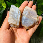 Shimmering Moonstone Raw Stone Iridescent Rough Mineral Specimen