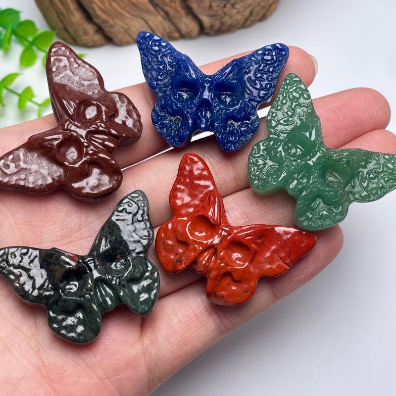 Crystal Mini Butterfly Carving Home Decoration DIY Jewelry Pendant