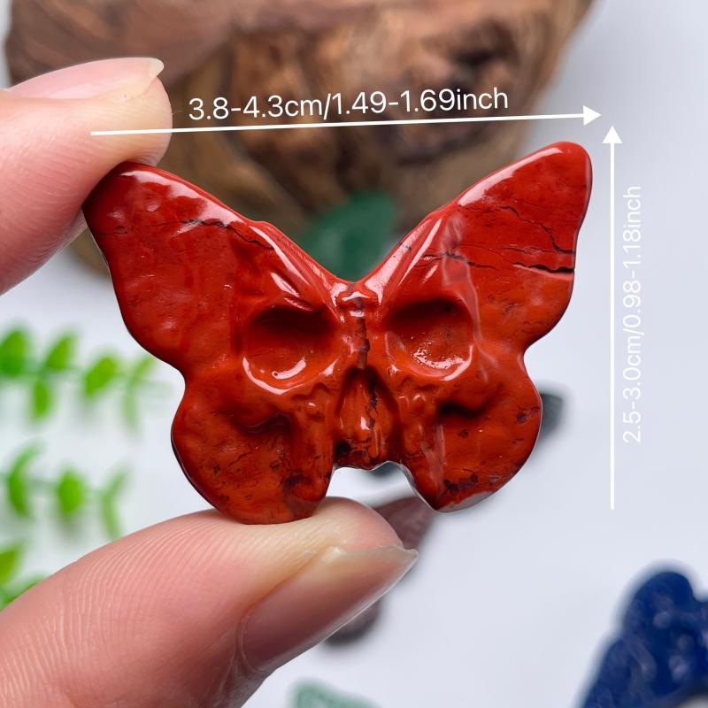 Crystal Mini Butterfly Carving Home Decoration DIY Jewelry Pendant