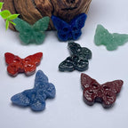 Crystal Mini Butterfly Carving Home Decoration DIY Jewelry Pendant