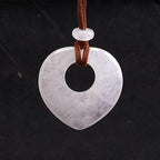 Natural Heart Pendant Necklace Men Women Amulet Jewelry