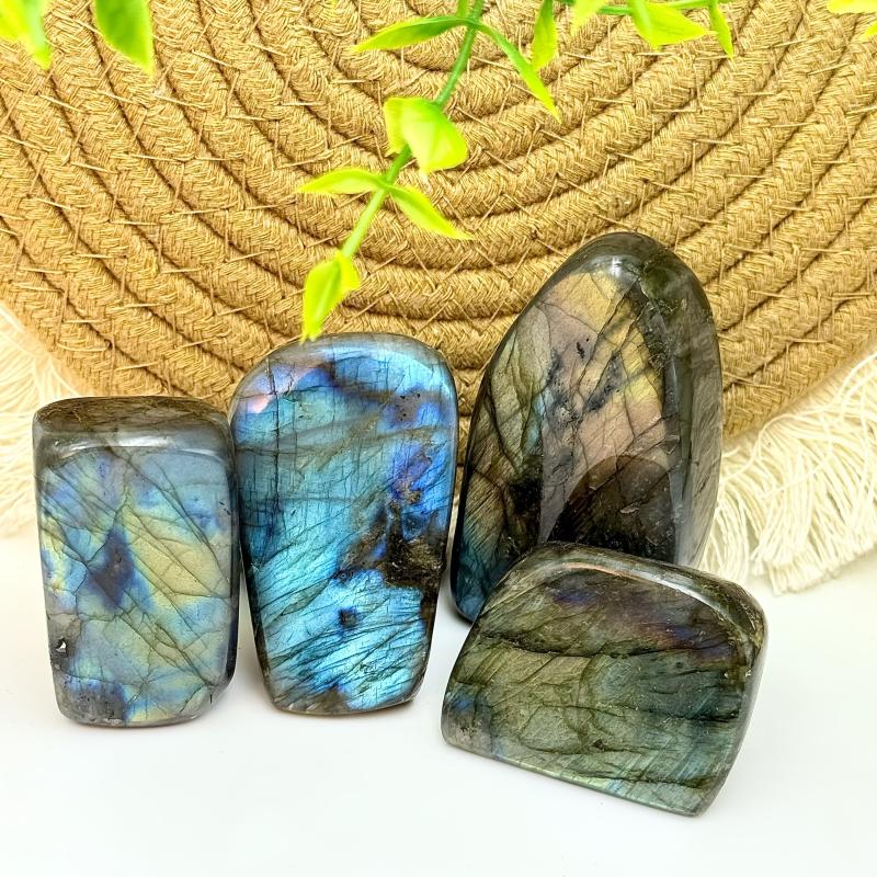 Labradorite Stone Bohemian Geometric Pattern Home Decor Gift