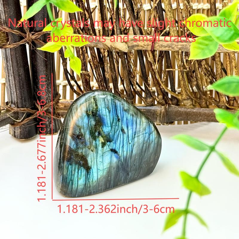 Labradorite Stone Bohemian Geometric Pattern Home Decor Gift