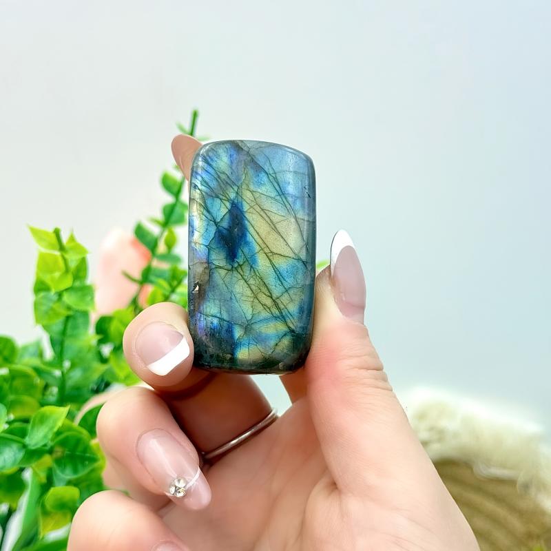 Labradorite Stone Bohemian Geometric Pattern Home Decor Gift