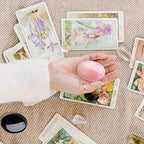 Green Aventurine Oval Polishing Stone for Room Desktop Decoration