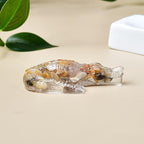 Handcrafted Crystal Resin Crocodile Aquarium Decoration