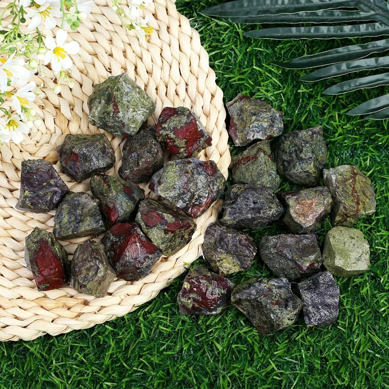 Dragon Blood Raw Crystal Stones for Jewelry Making Tumbling DIY Crafts Assorted