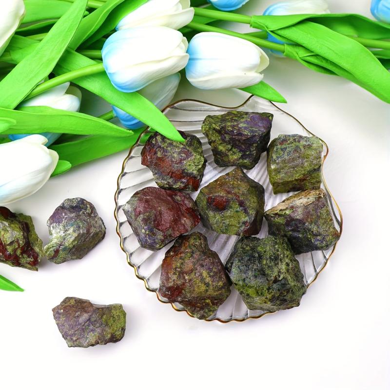 Dragon Blood Raw Crystal Stones for Jewelry Making Tumbling DIY Crafts Assorted