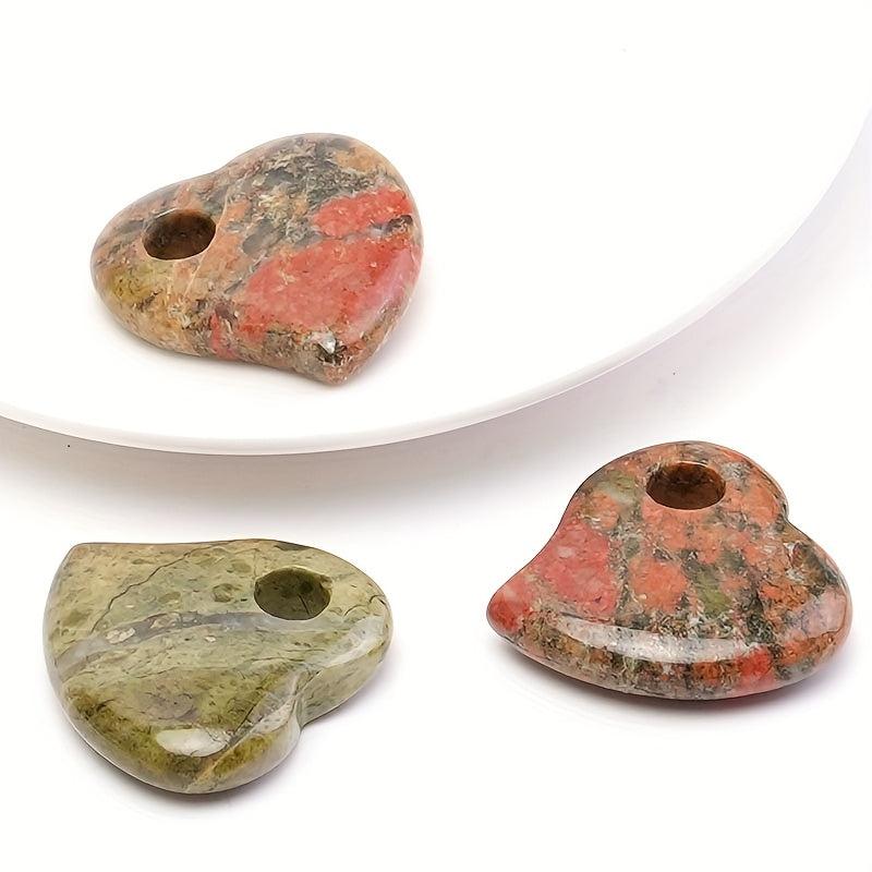 3pcs Boho Style 30mm Heart Charms Multicolor DIY Jewelry Making Large