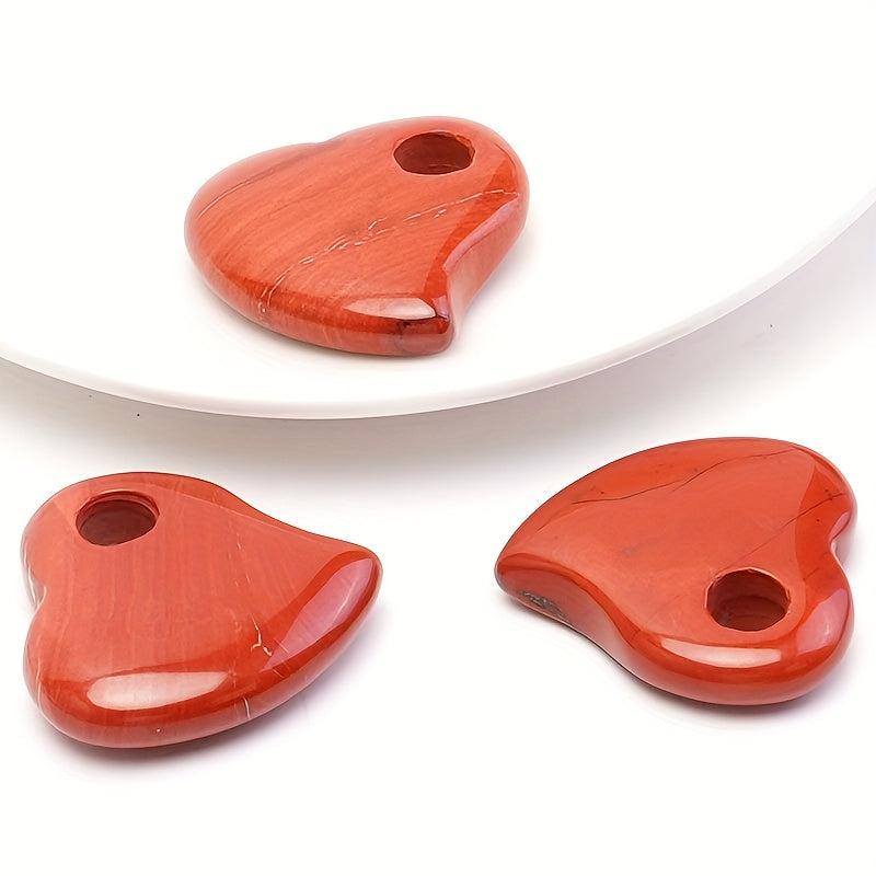 3pcs Boho Style 30mm Heart Charms Multicolor DIY Jewelry Making Large