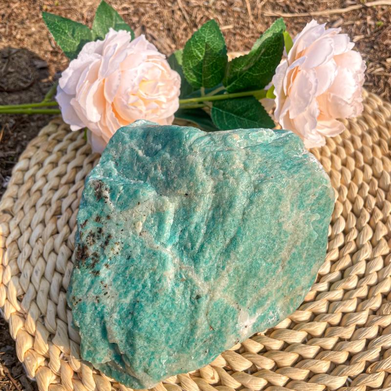 Large Natural Amazonite Crystal Raw Stone for DIY Crafts