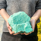 Large Natural Amazonite Crystal Raw Stone for DIY Crafts