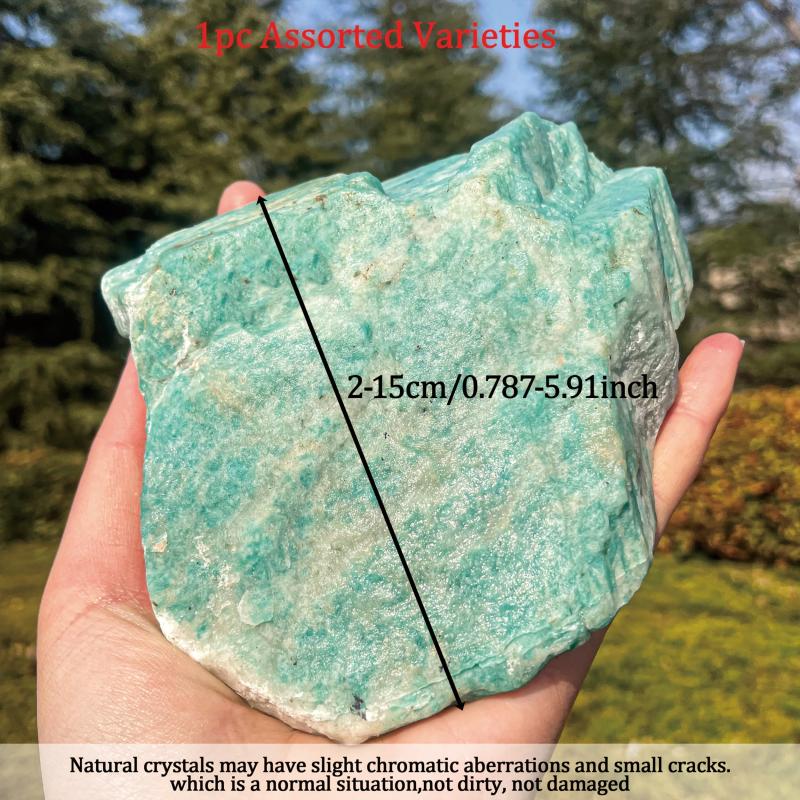 Large Natural Amazonite Crystal Raw Stone for DIY Crafts