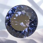 5A Tanzanite CZ 100 Faceted Round Cubic Zirconia 4K Cut for Jewelry