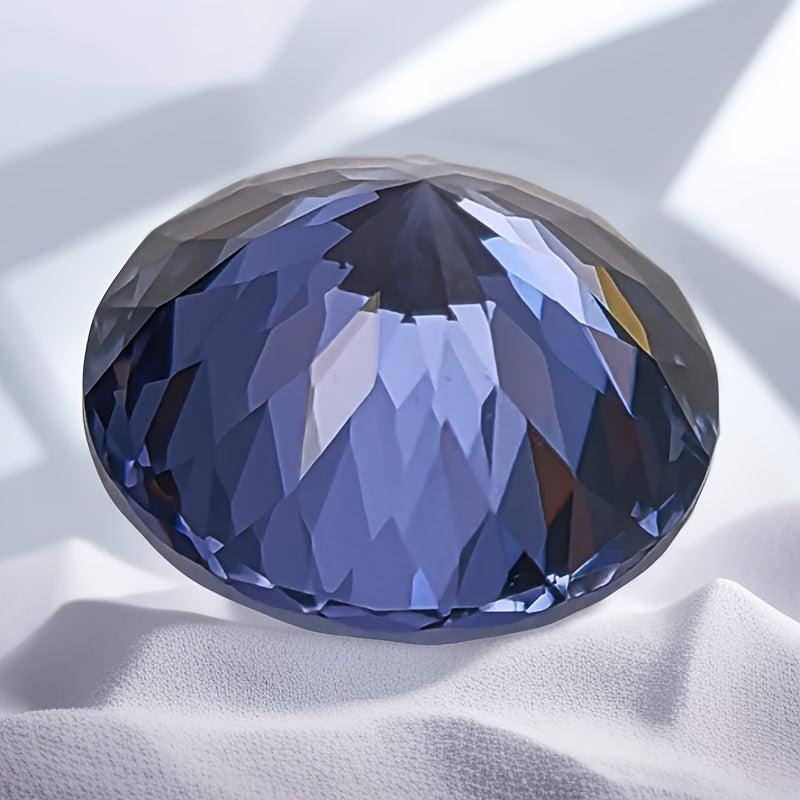 5A Tanzanite CZ 100 Faceted Round Cubic Zirconia 4K Cut for Jewelry