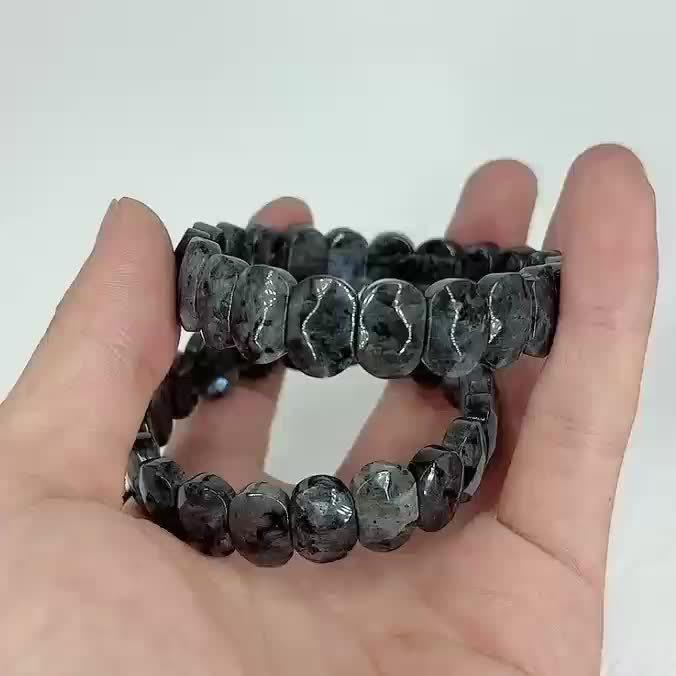 Natural Amphibole Bracelet Large Size
