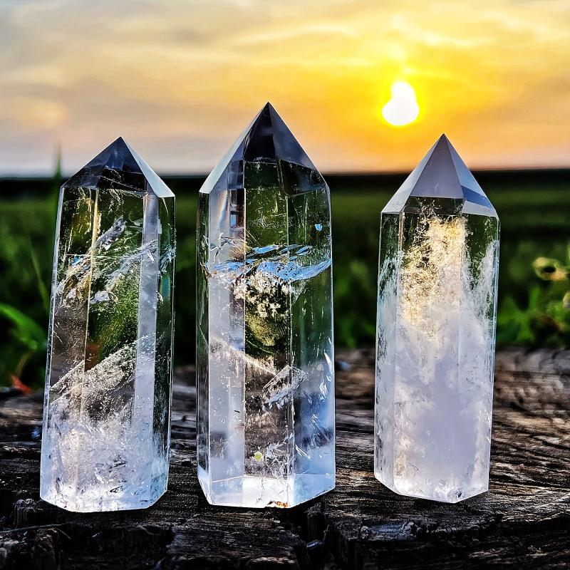 Crystal Single Point Column Home Decoration 12 inches