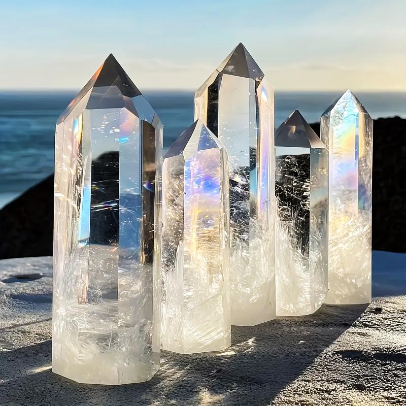 Crystal Single Point Column Home Decoration 12 inches