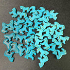 20pcs Turquoise Natural Stone Pony Shape for Jewelry Making and Home Decoration