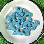 20pcs Turquoise Natural Stone Pony Shape for Jewelry Making and Home Decoration