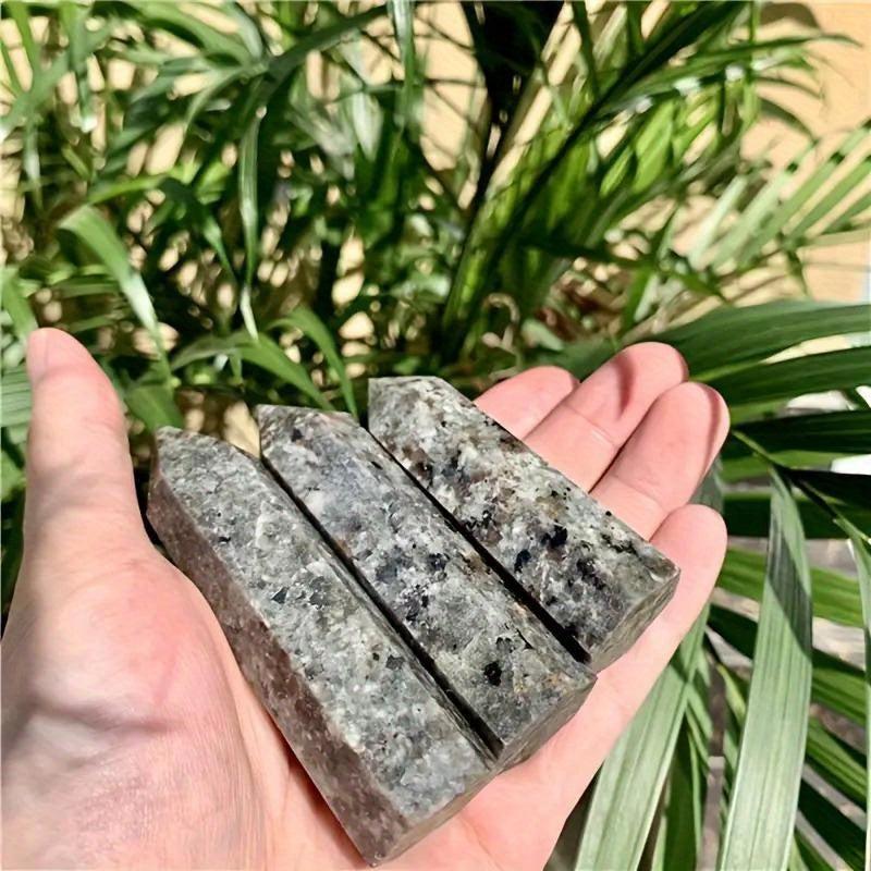 High Yooperlite Point Nightlight Glow Marbled Orange & Natural Stone