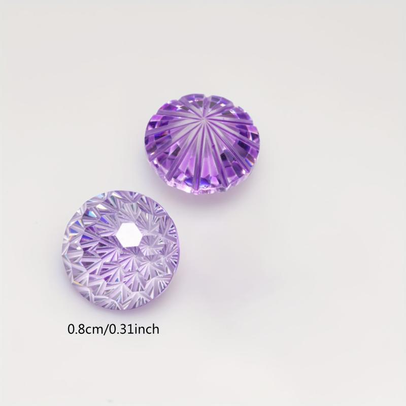 Gradient Firework Cut Zircon, 6mm & 8mm, Jewelry Making DIY