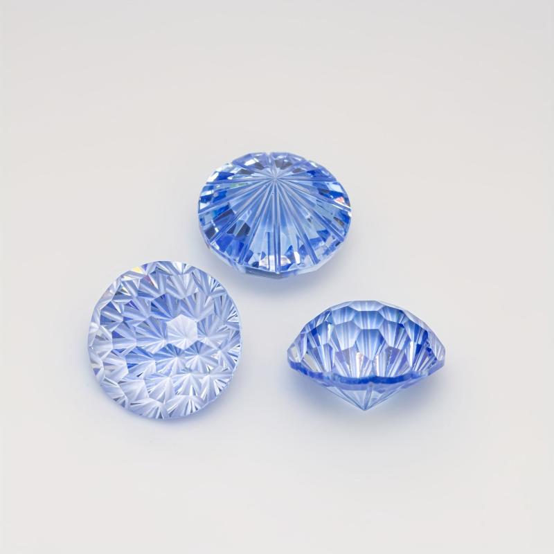 Gradient Firework Cut Zircon, 6mm & 8mm, Jewelry Making DIY